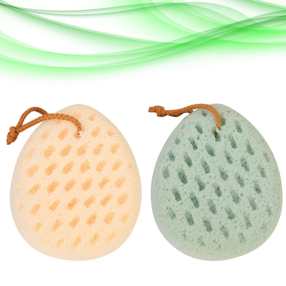 2 Pcs Shower Wipe Exfoliation Body Loofah Scrubber for Brush Bath Sponge