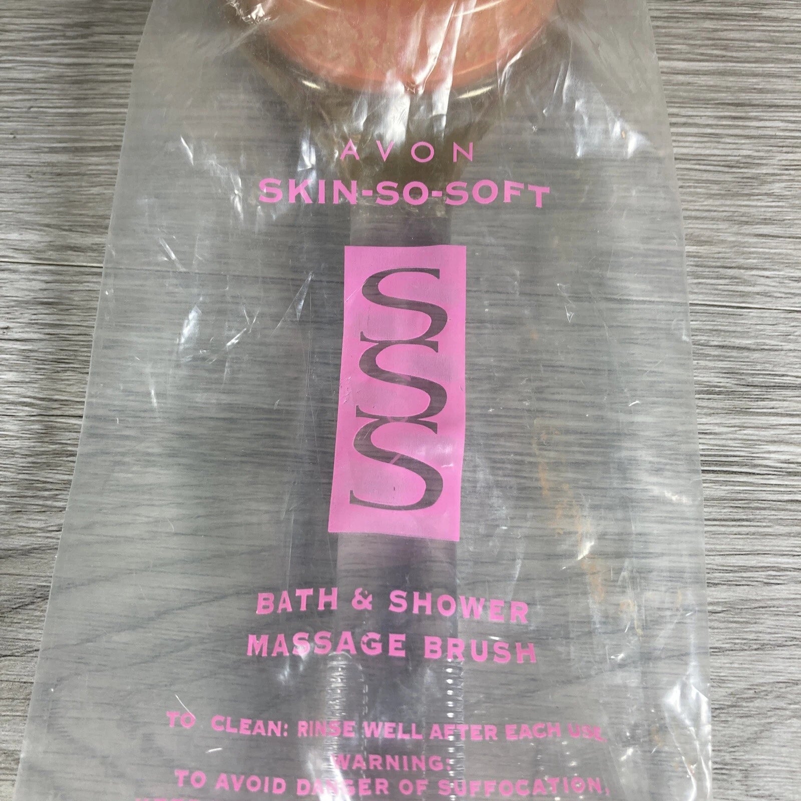 AVON Skin So Soft  Bath & Shower Massage Brush, Curved Handle NEW SEALED PACK
