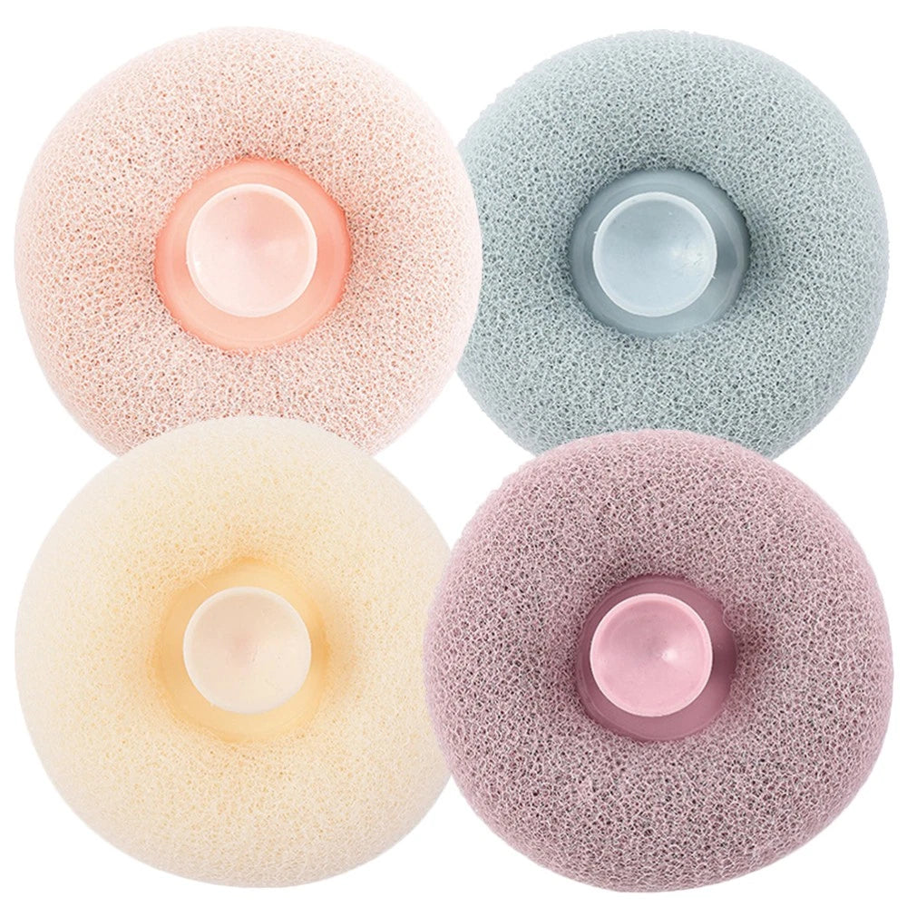 4 Pcs Bath Ball Travel Body Exfoliator Sponge Cleaning Loofah Brush Balls