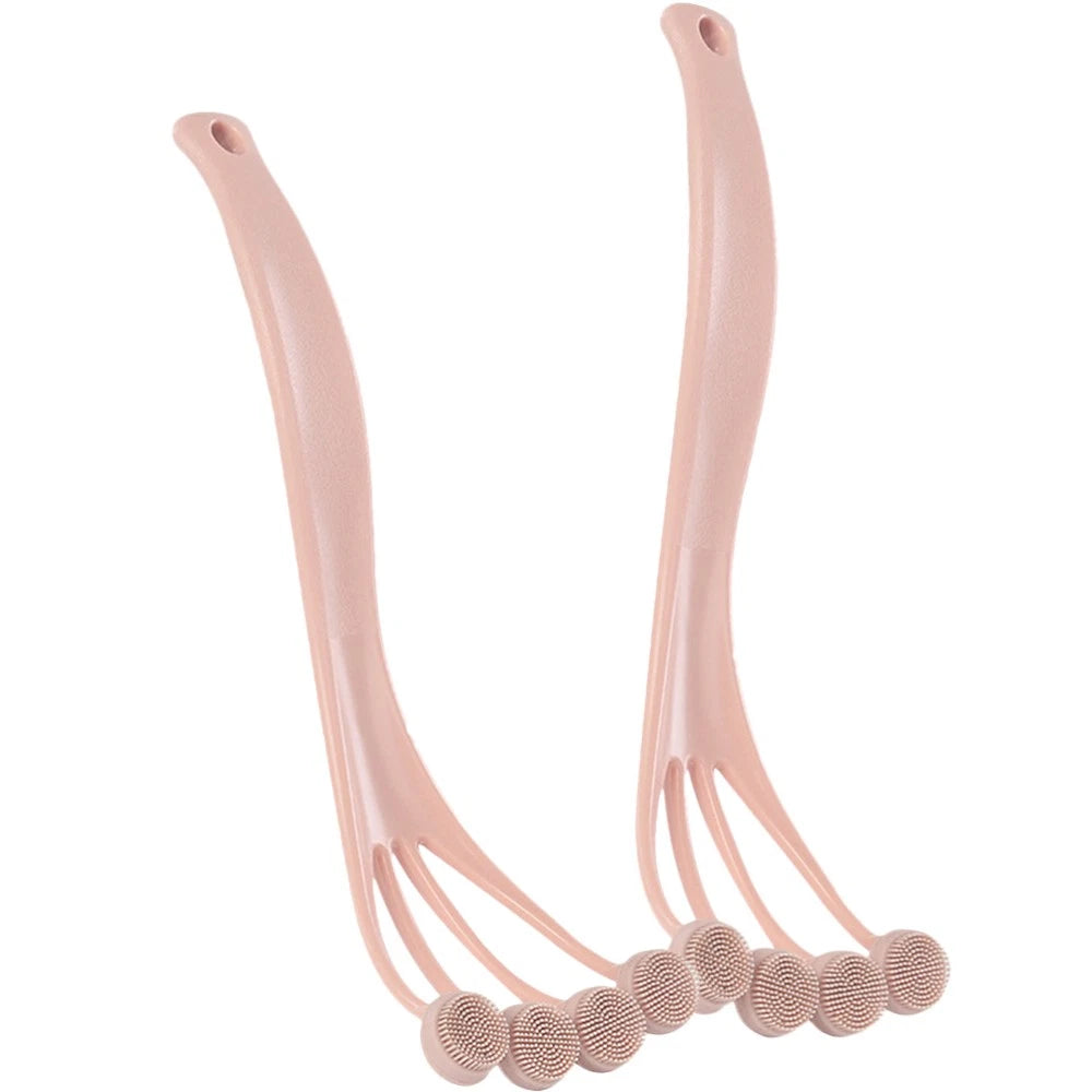 2 Pcs Bath Brush Suit Shower Scrub for Body Exfoliating Back Scrubber