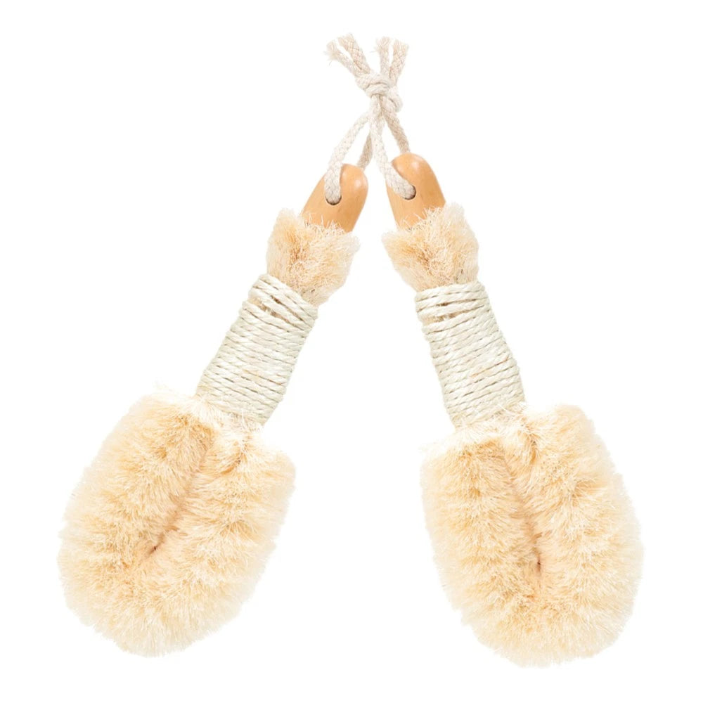 2 Pcs Silk Bath Brush Exfoliating Loofah Miss for Body Exfoliator