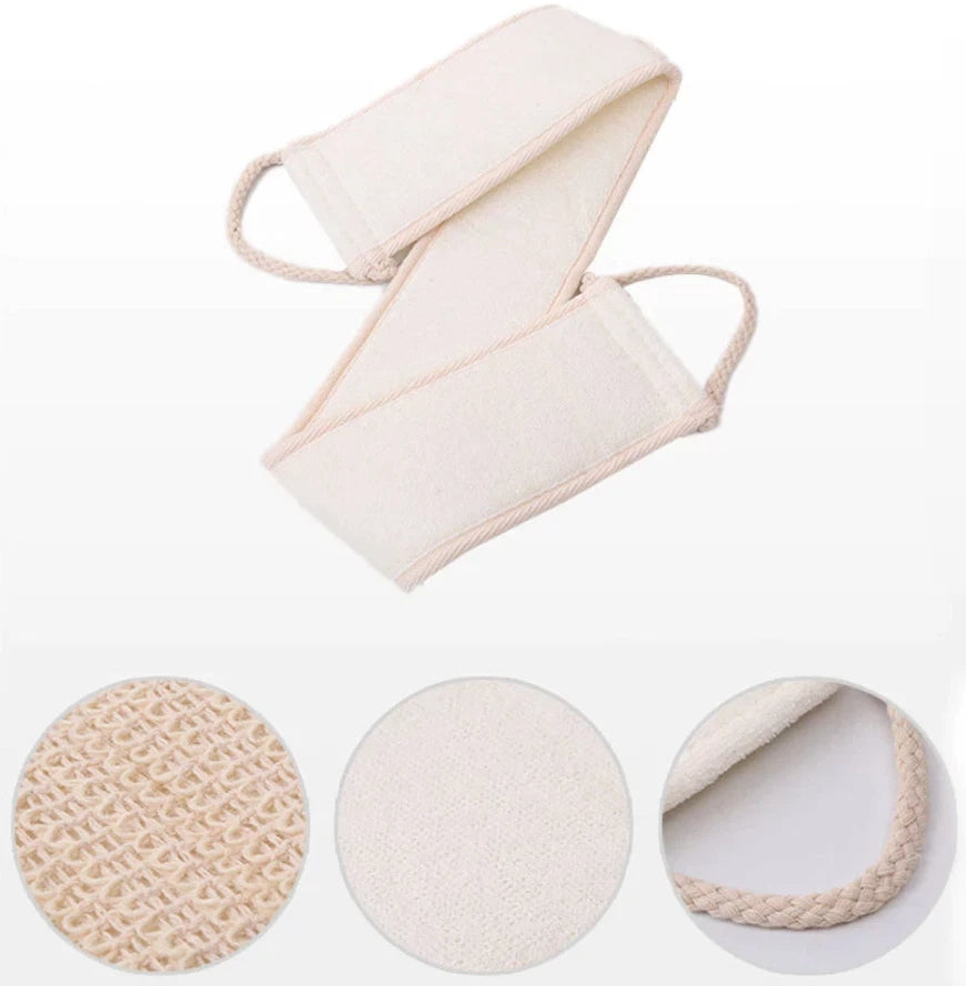 2X Exfoliating Loofah Loofa Back Strap Bath Shower Body Sponge Scrubber Brush