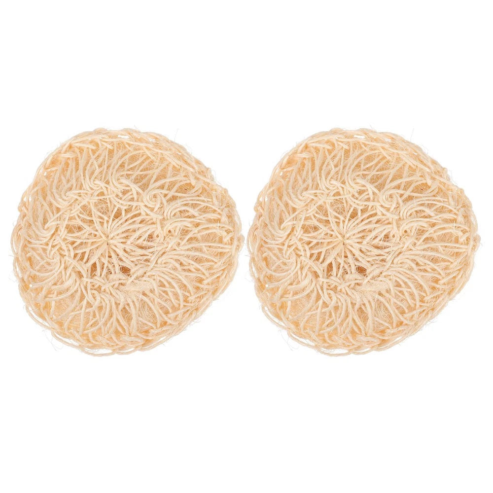 2 Pcs Sisal Bath Brush Scrubber for Body Women Mother Shower Dry