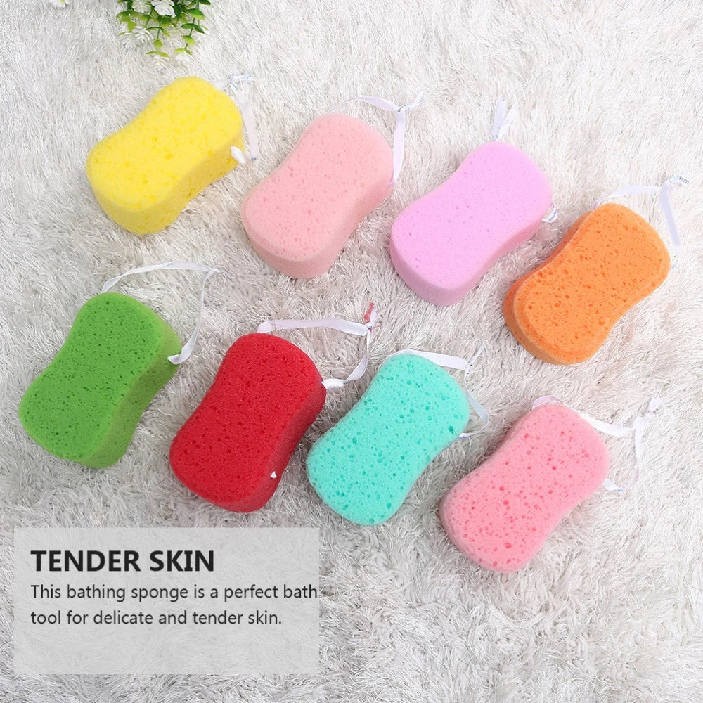 4Pcs Bath Sponges Bath Scrubbers Bathing Accessories (Random Color) bath sponge
