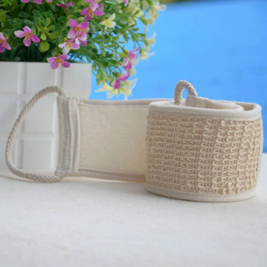 2X Exfoliating Loofah Loofa Back Strap Bath Shower Body Sponge Scrubber Brush