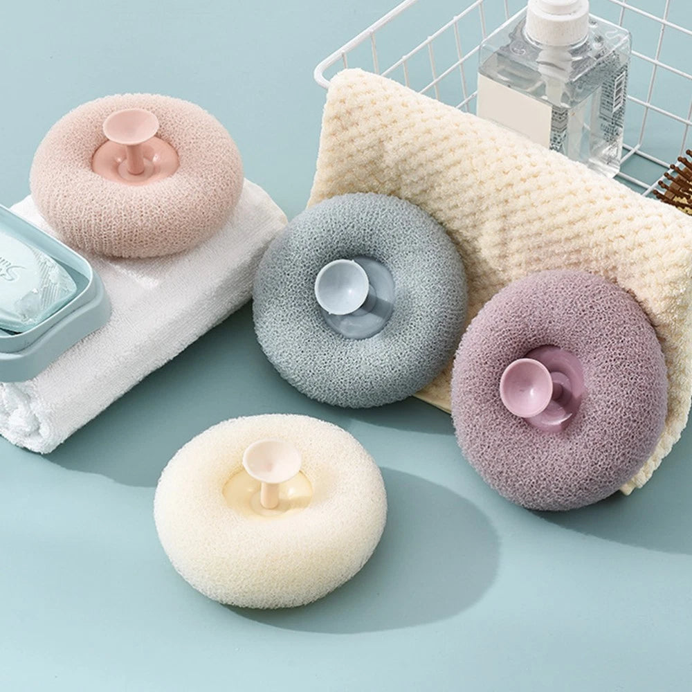 4 Pcs Bath Ball Travel Body Exfoliator Sponge Cleaning Loofah Brush Balls