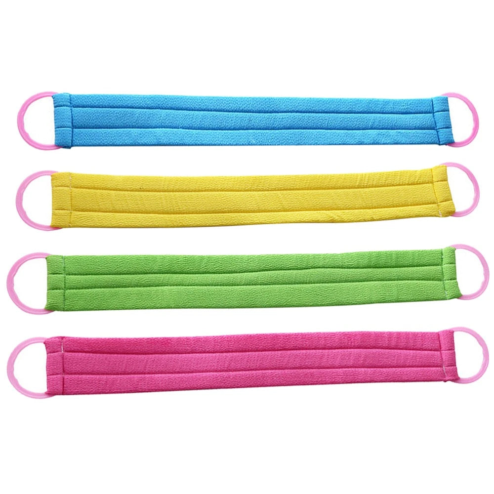 4 PCS Bath Towel Body Brush Exfoliator Back Scrubber for Shower Exfoliating