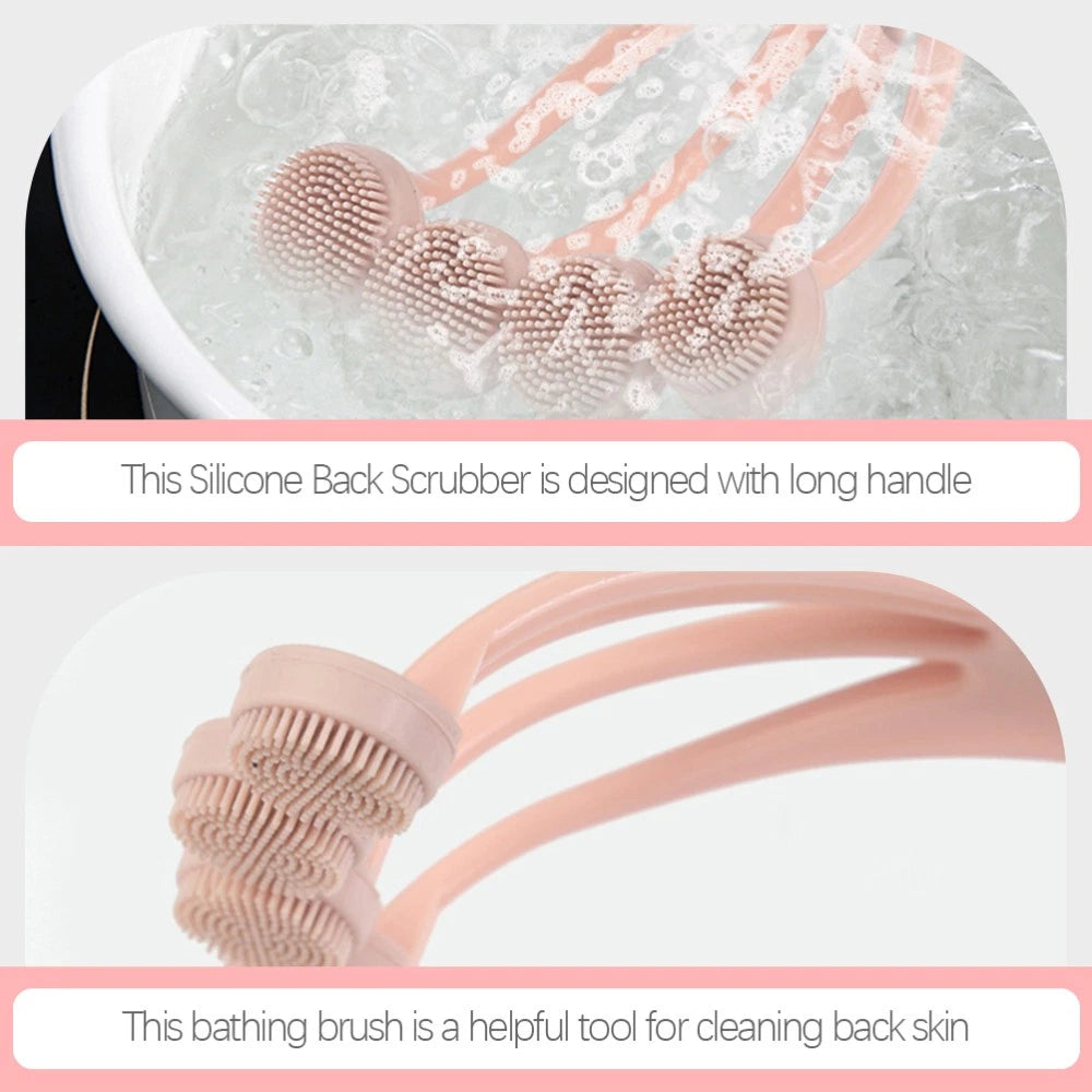 2 Pcs Bath Brush Suit Shower Scrub for Body Exfoliating Back Scrubber