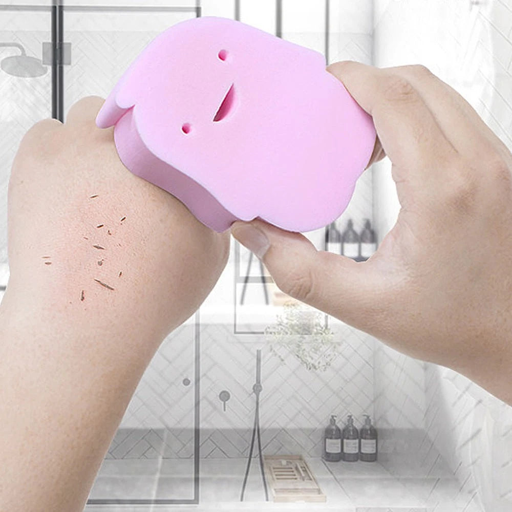 2 Pcs Infant Shower Sponge Baby Bath Rubbing Scrubber Body Bath Brush PVA
