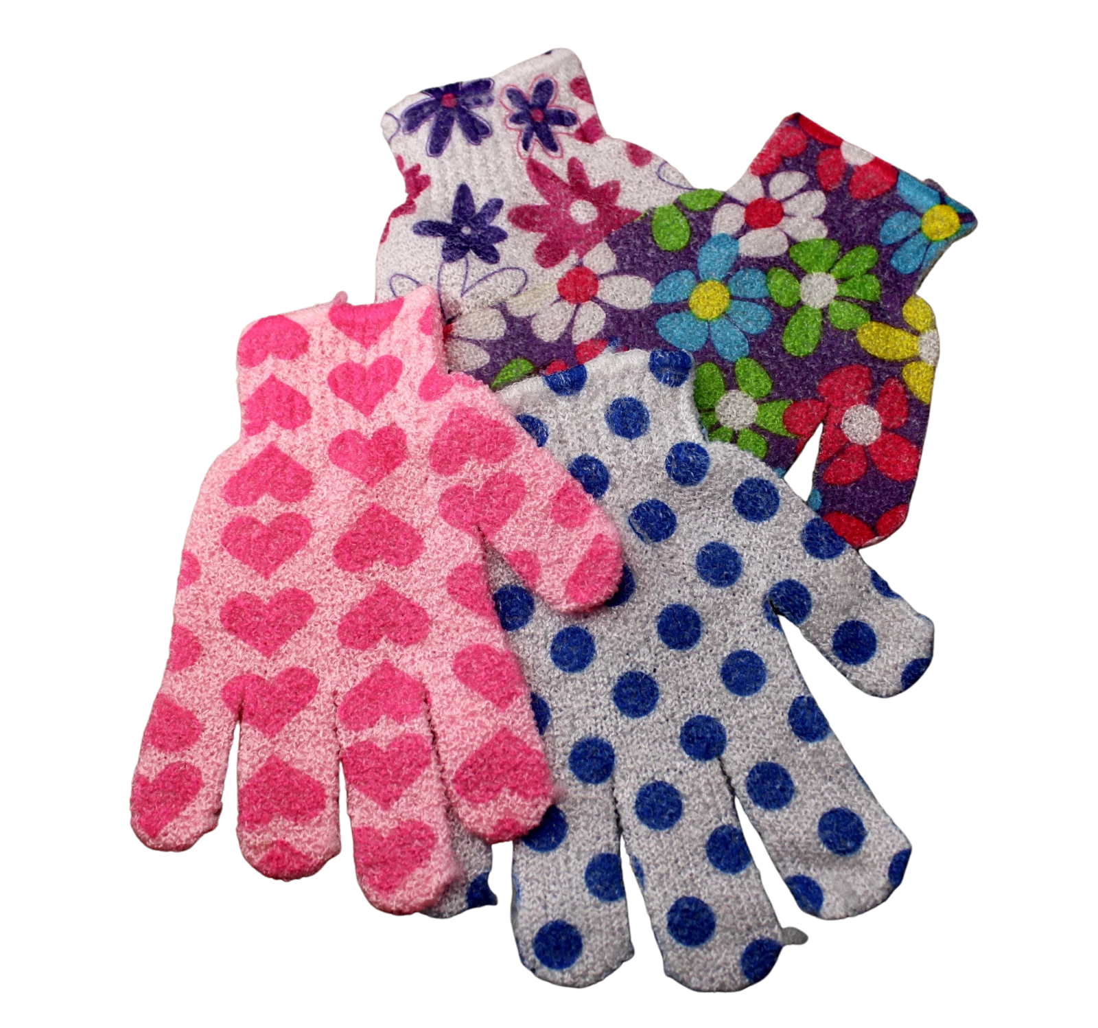 4 Pc Exfoliating Gloves Spa Bath Scrub Shower Gloves Soap For Men And Women