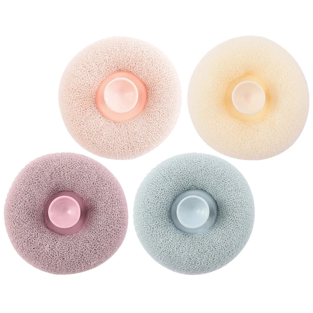 4 Pcs Bath Ball Travel Body Exfoliator Sponge Cleaning Loofah Brush Balls