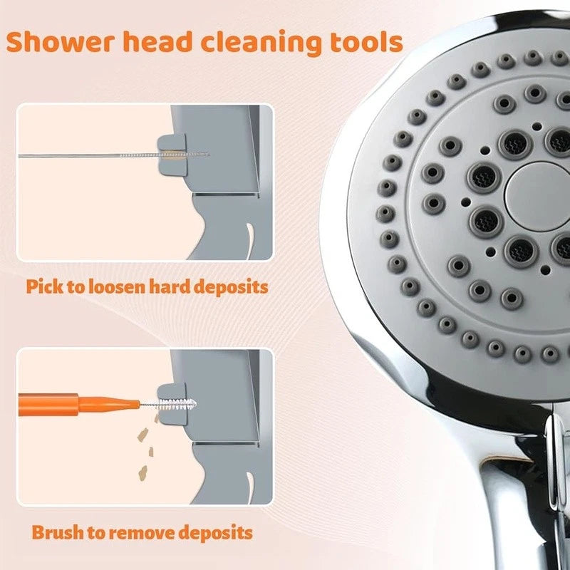 30 PCS Shower Head Cleaner Brush Set Nozzle Unclogger Kit Jewelry Cleaning New