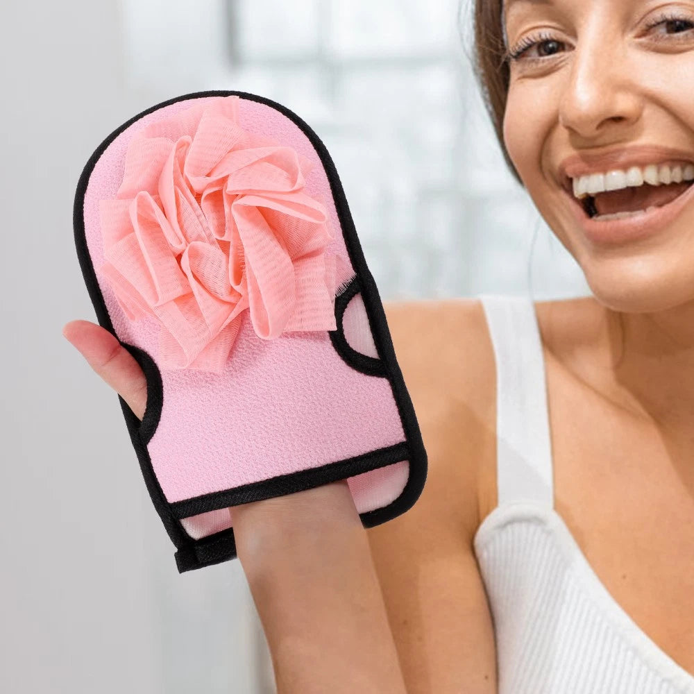 3 Pcs Bath Gloves Travel Scrubbing Multi-functional Exfoliating Brush