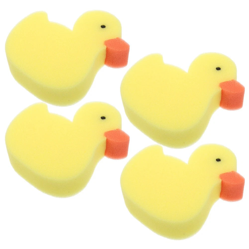4 Pcs Little Bath Brush Child Bathroom Sponges Bathtub