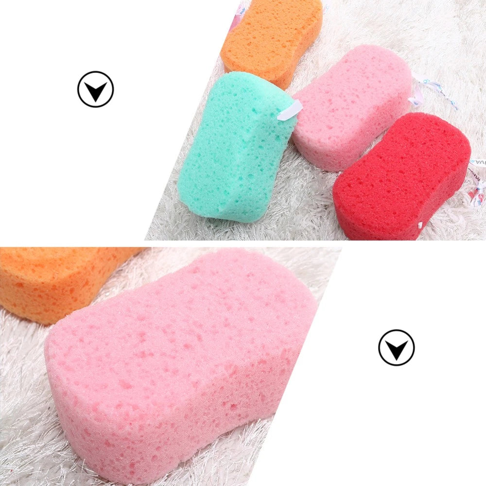 4Pcs Bath Sponges Bath Scrubbers Bathing Accessories (Random Color) bath sponge
