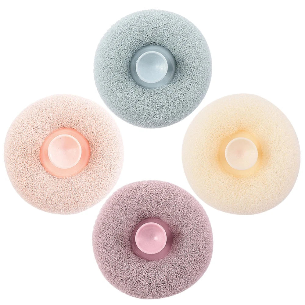 4 Pcs Bath Ball Travel Body Exfoliator Sponge Cleaning Loofah Brush Balls