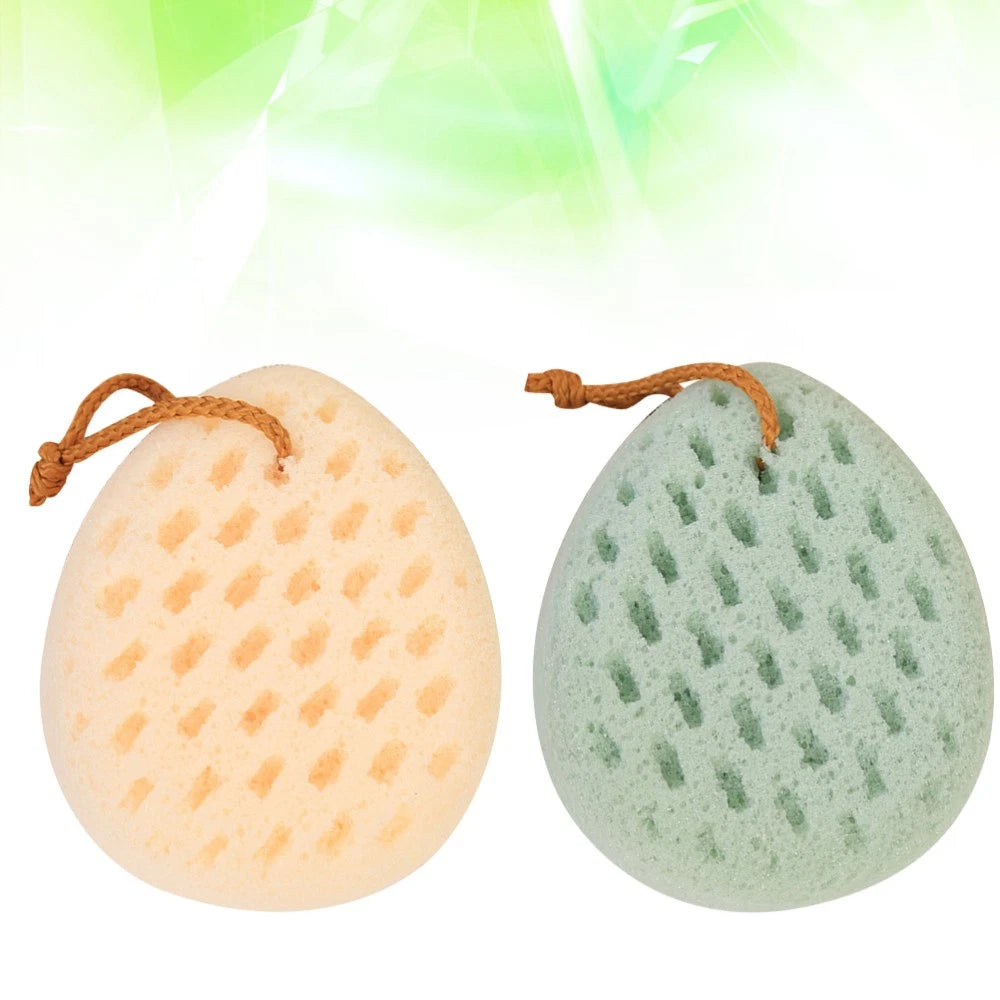 2 Pcs Shower Wipe Exfoliation Body Loofah Scrubber for Brush Bath Sponge