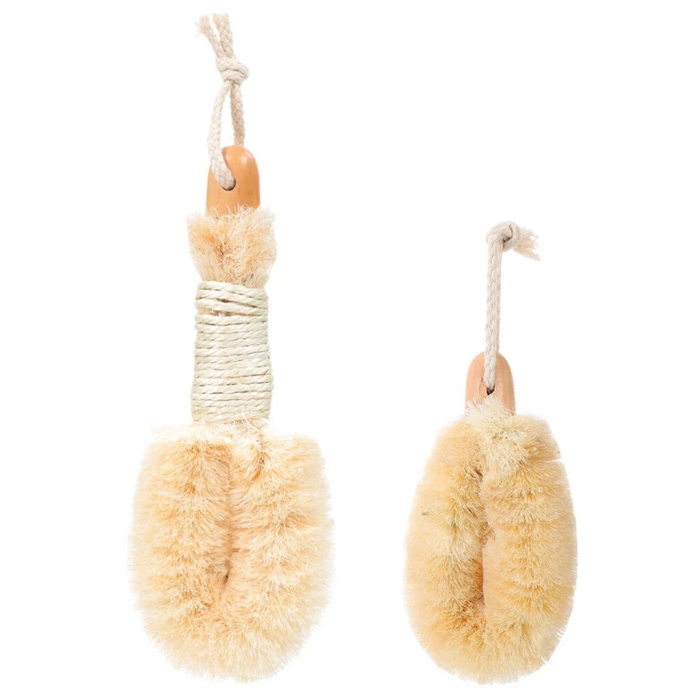 2Pcs Body Brush Scrub Scrunchie Back Scrubber for Spa Body Washing