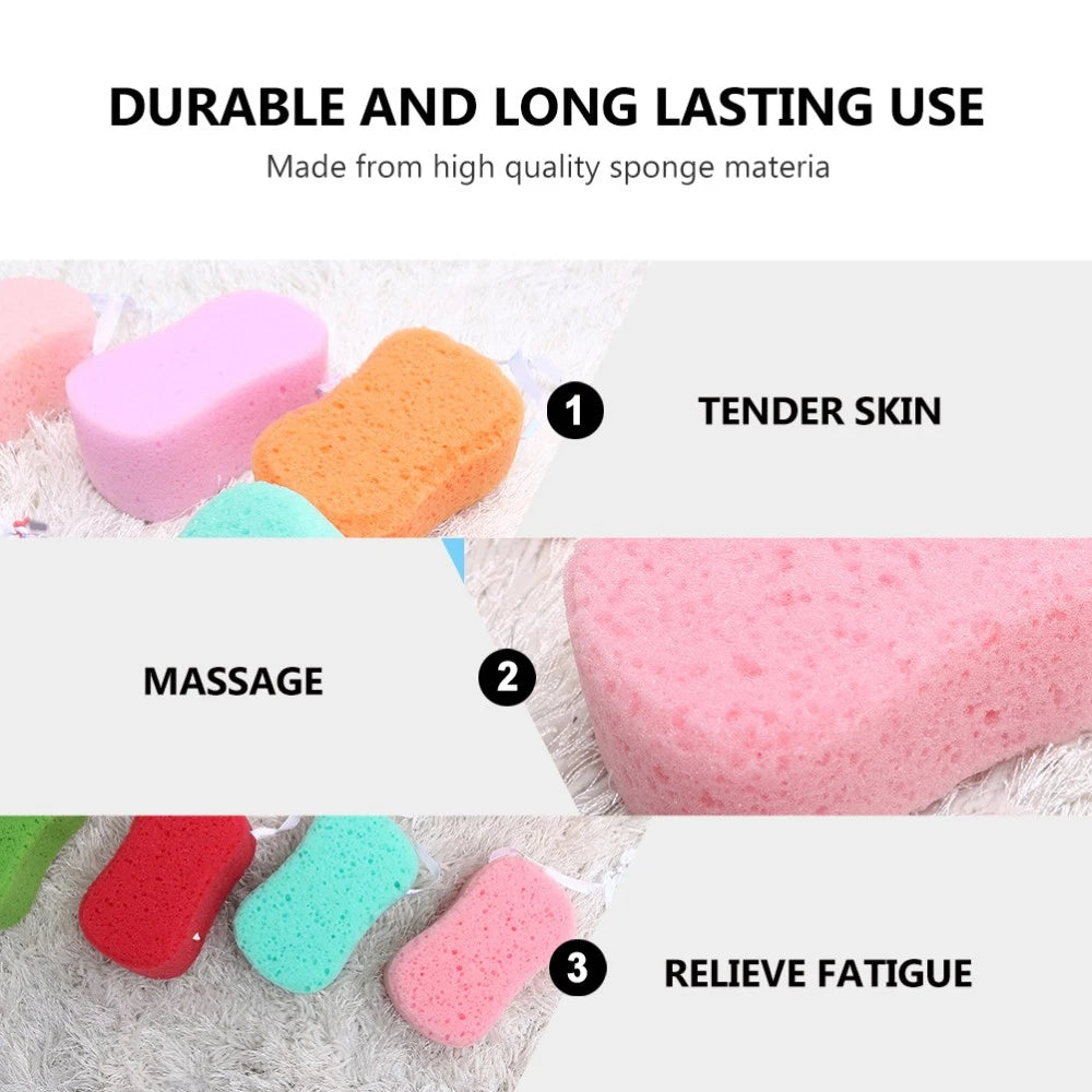 4Pcs Bath Sponges Bath Scrubbers Bathing Accessories (Random Color) bath sponge