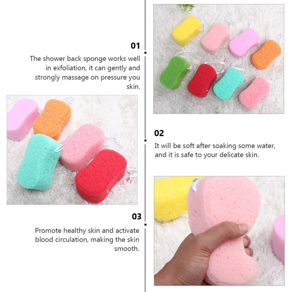 5PCS Body Shower Sponge Creative Bathing Sponge Mixed Color