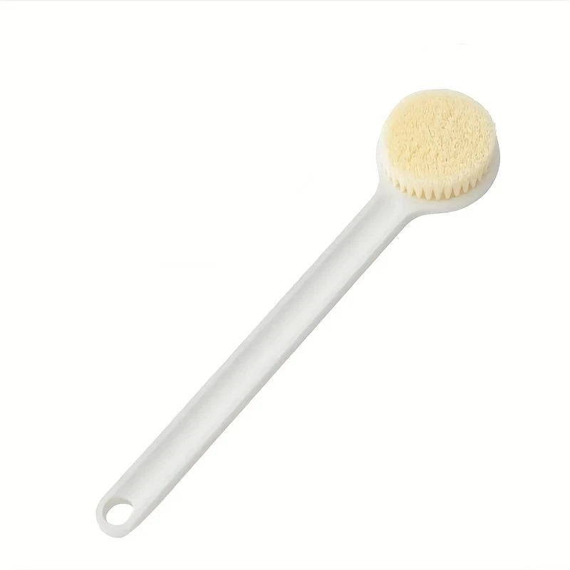 1pc Scrub Bath Brush Long Handle Soft Wool Nylon Dirt Brush Perfect For Shower