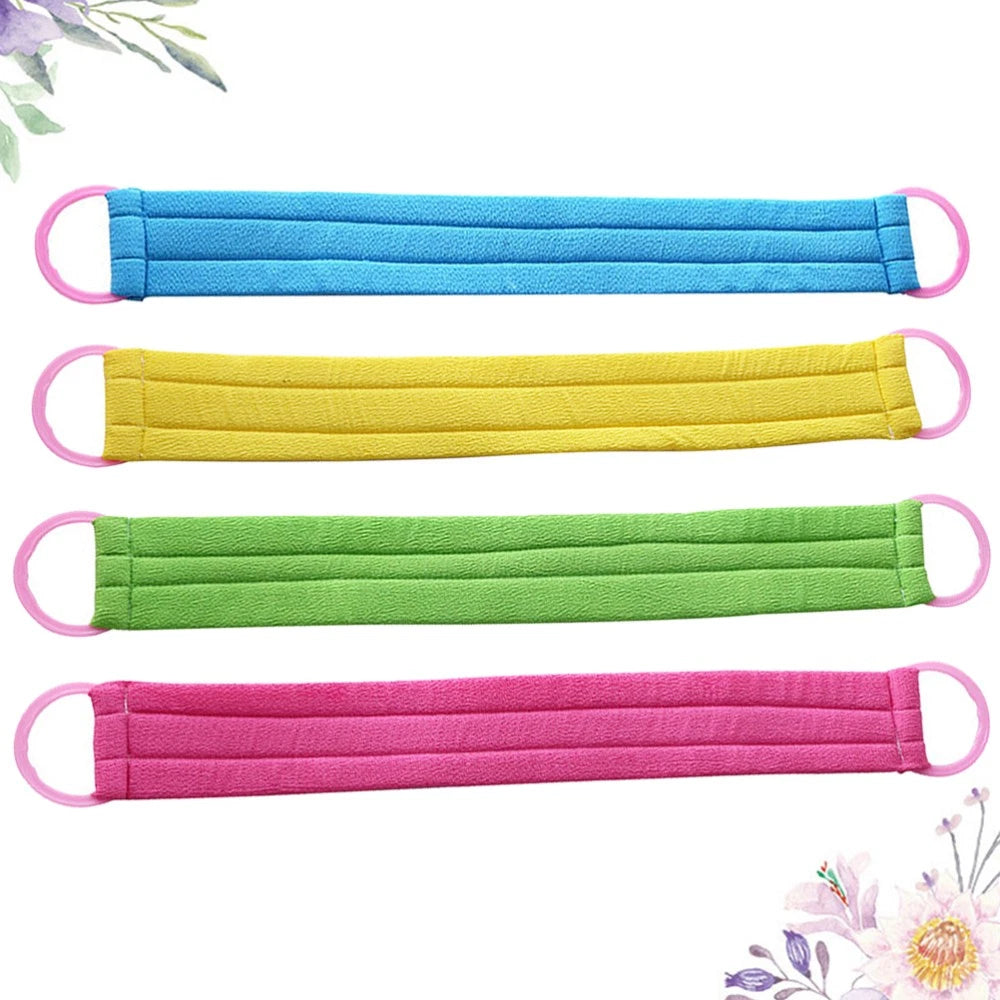 4 PCS Bath Towel Body Brush Exfoliator Back Scrubber for Shower Exfoliating