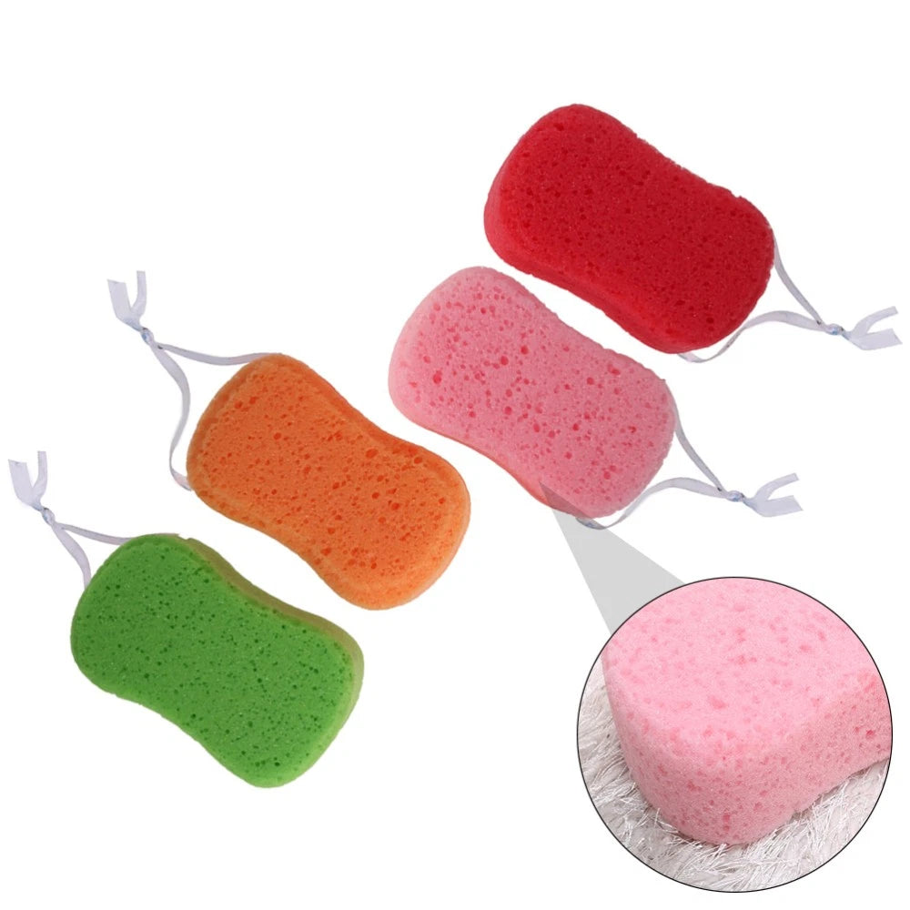 4Pcs Bath Sponges Bath Scrubbers Bathing Accessories (Random Color) bath sponge