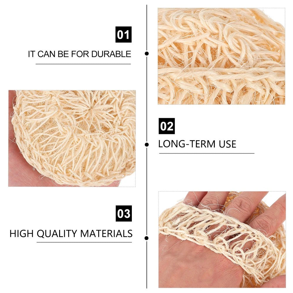 2 Pcs Sisal Bath Brush Man Mother Body Scrubber Women Balls