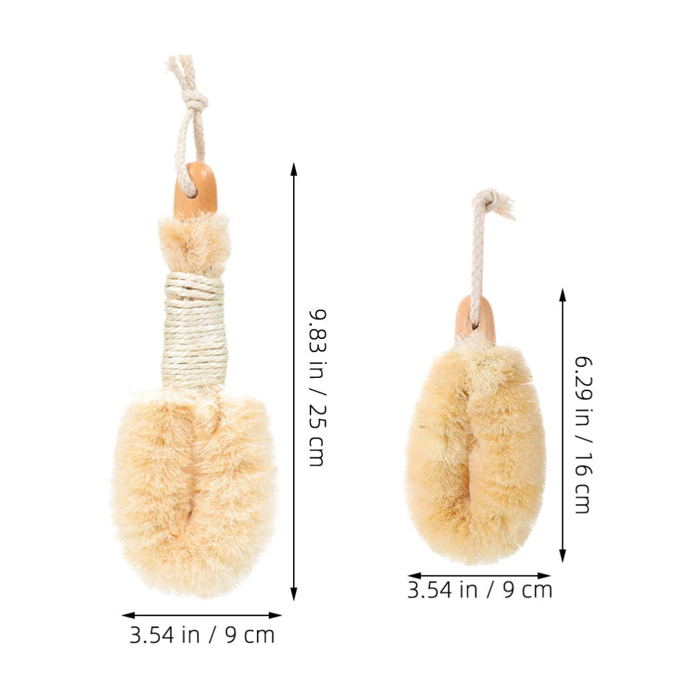 2Pcs Body Brush Scrub Scrunchie Back Scrubber for Spa Body Washing