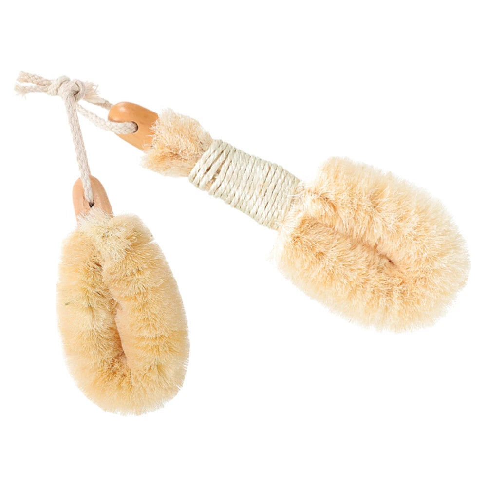 2Pcs Body Brush Scrub Scrunchie Back Scrubber for Spa Body Washing