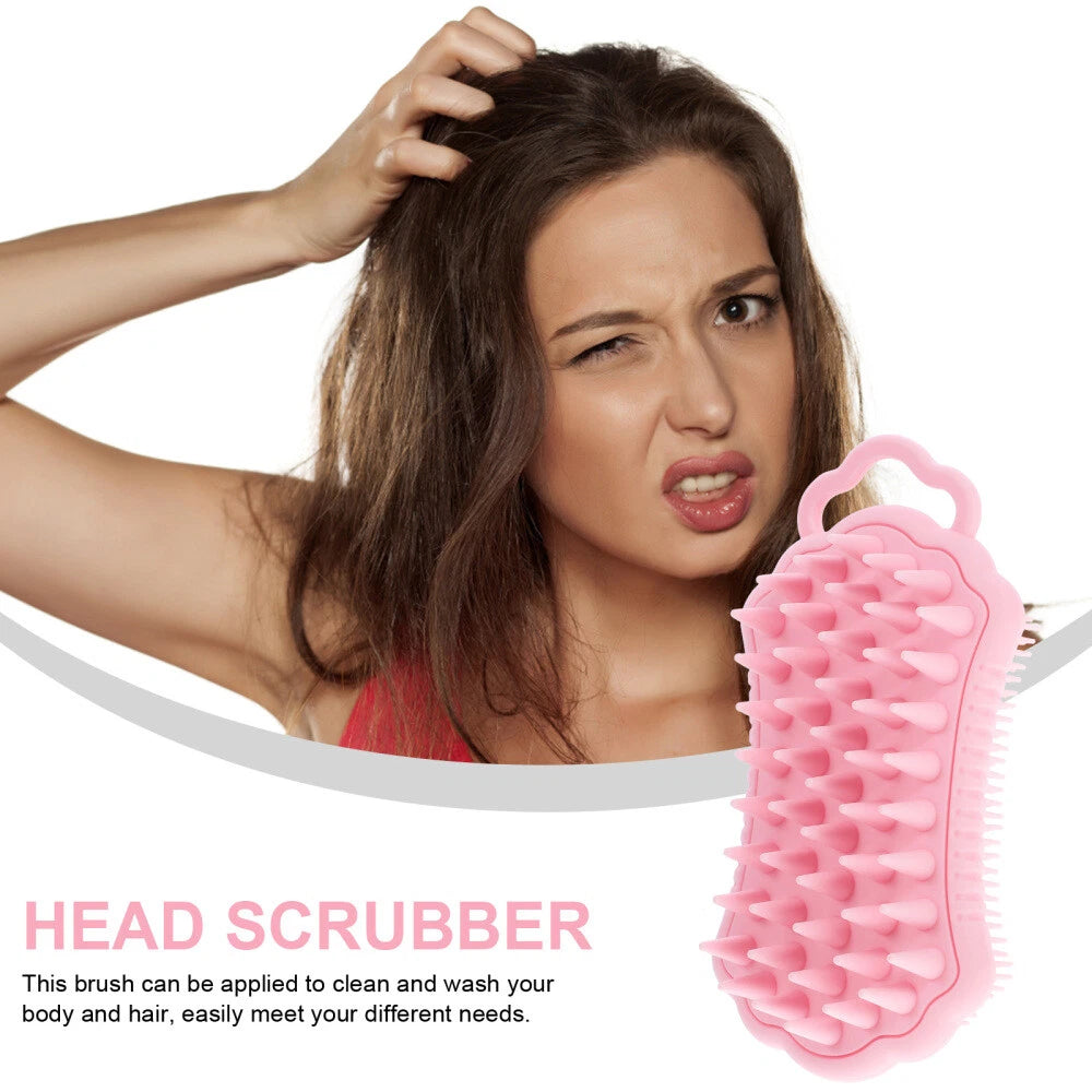 1PC Silicone Body Scrubber Exfoliating Bath Shower Scrubber Brush Scalp