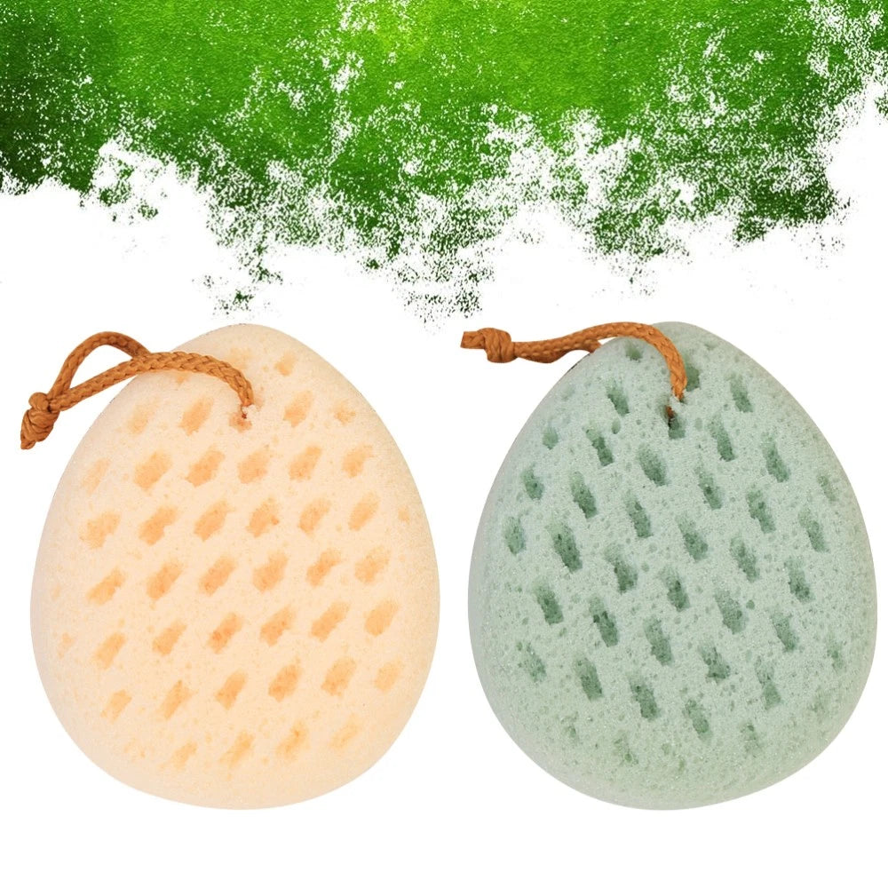 2 Pcs Shower Wipe Exfoliation Body Loofah Scrubber for Brush Bath Sponge