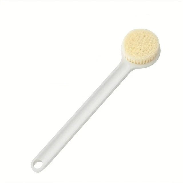 1pc Scrub Bath Brush Long Handle Soft Wool Nylon Dirt Brush Perfect For Shower