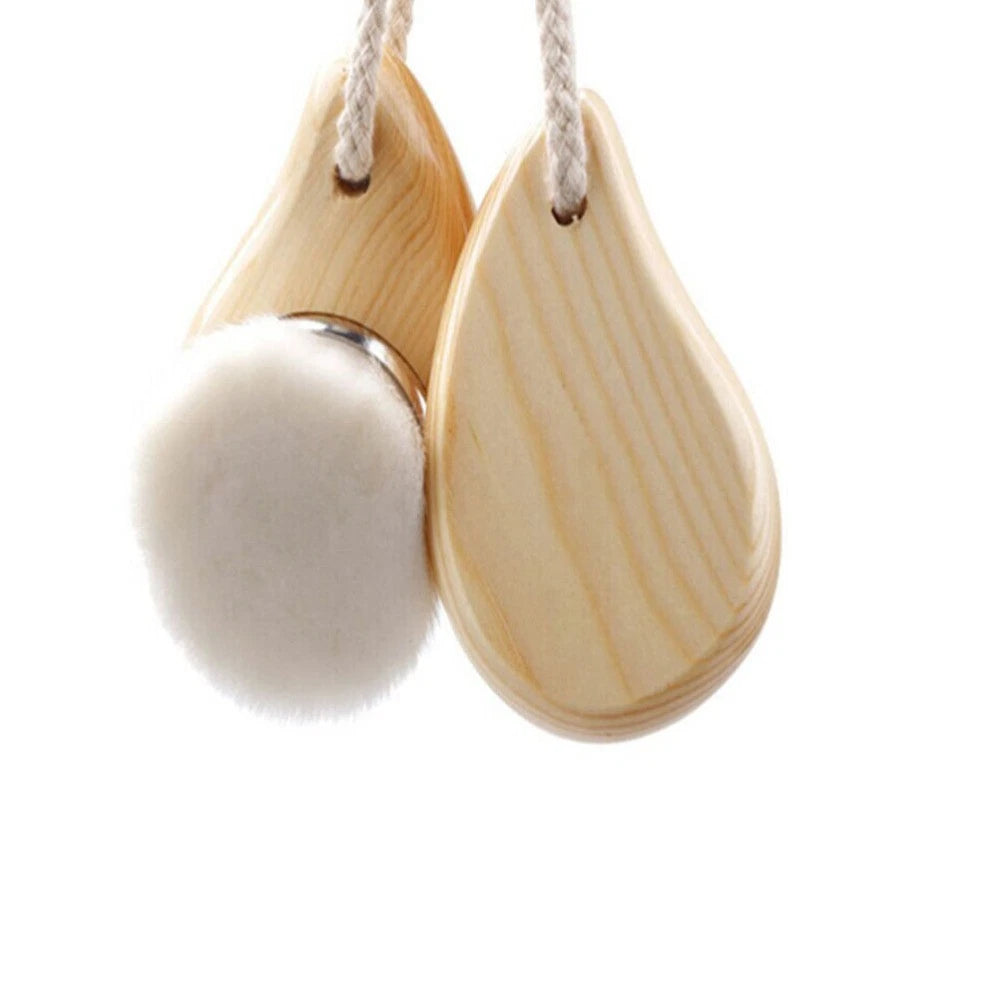 4pcs Shower Brush Set Bristle Back Bath Brush with Replacing Long Handle