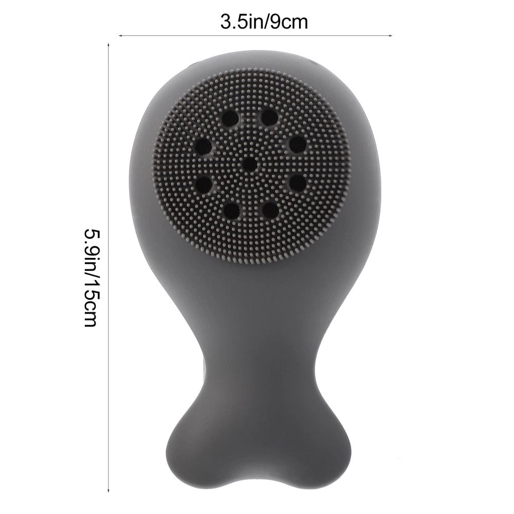 2 Count Silicone Bath Brush Body Scrubbers Child Baby Cleaning Tools