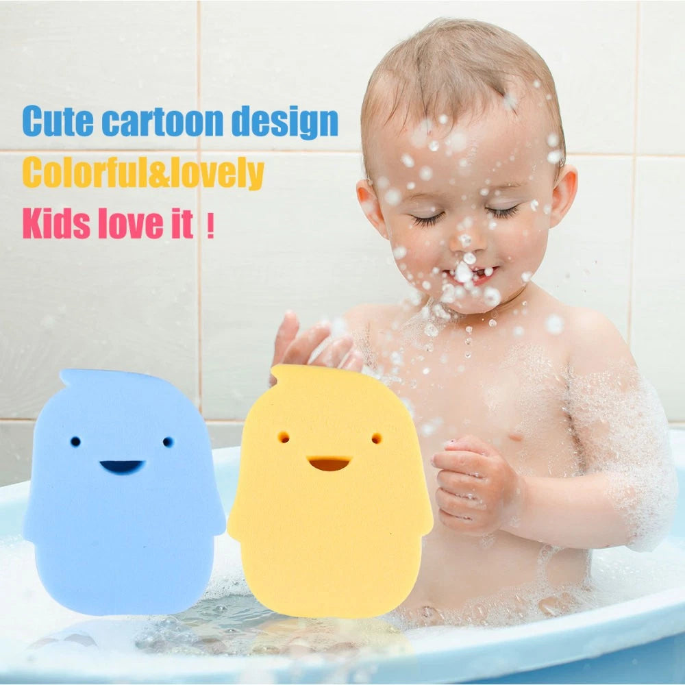2 Pcs Infant Shower Sponge Baby Bath Rubbing Scrubber Body Bath Brush PVA