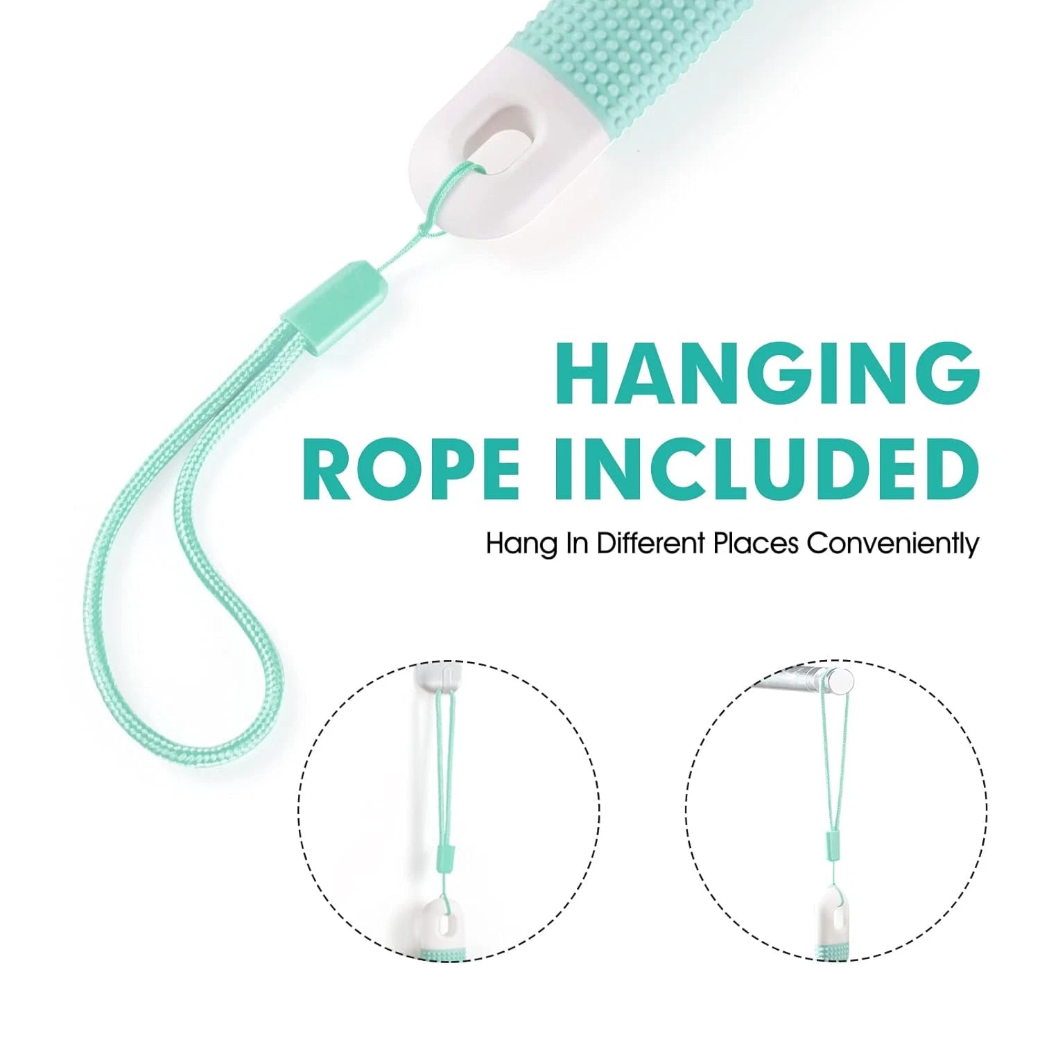 Back Scrubber for Shower Long Handle Body Brush Soft & Stiff Bristles Exfoliate