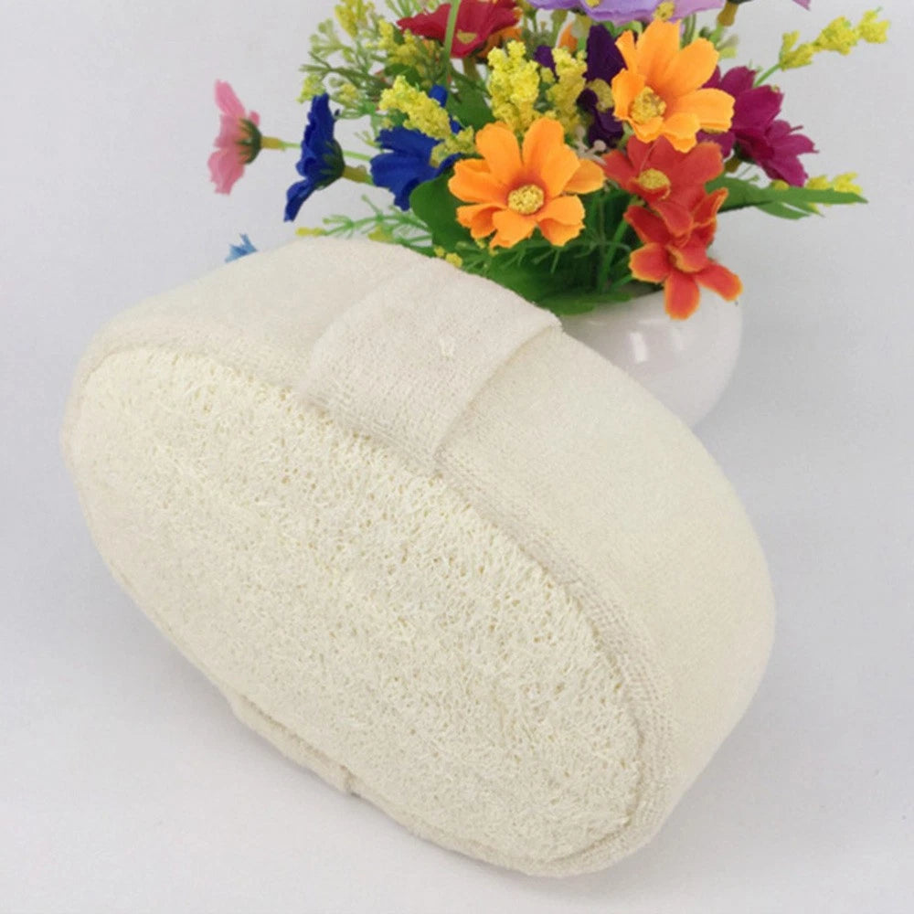 3pcs Natural Loofah Bath Brush Exfoliator Body Scrubber for Shower Use