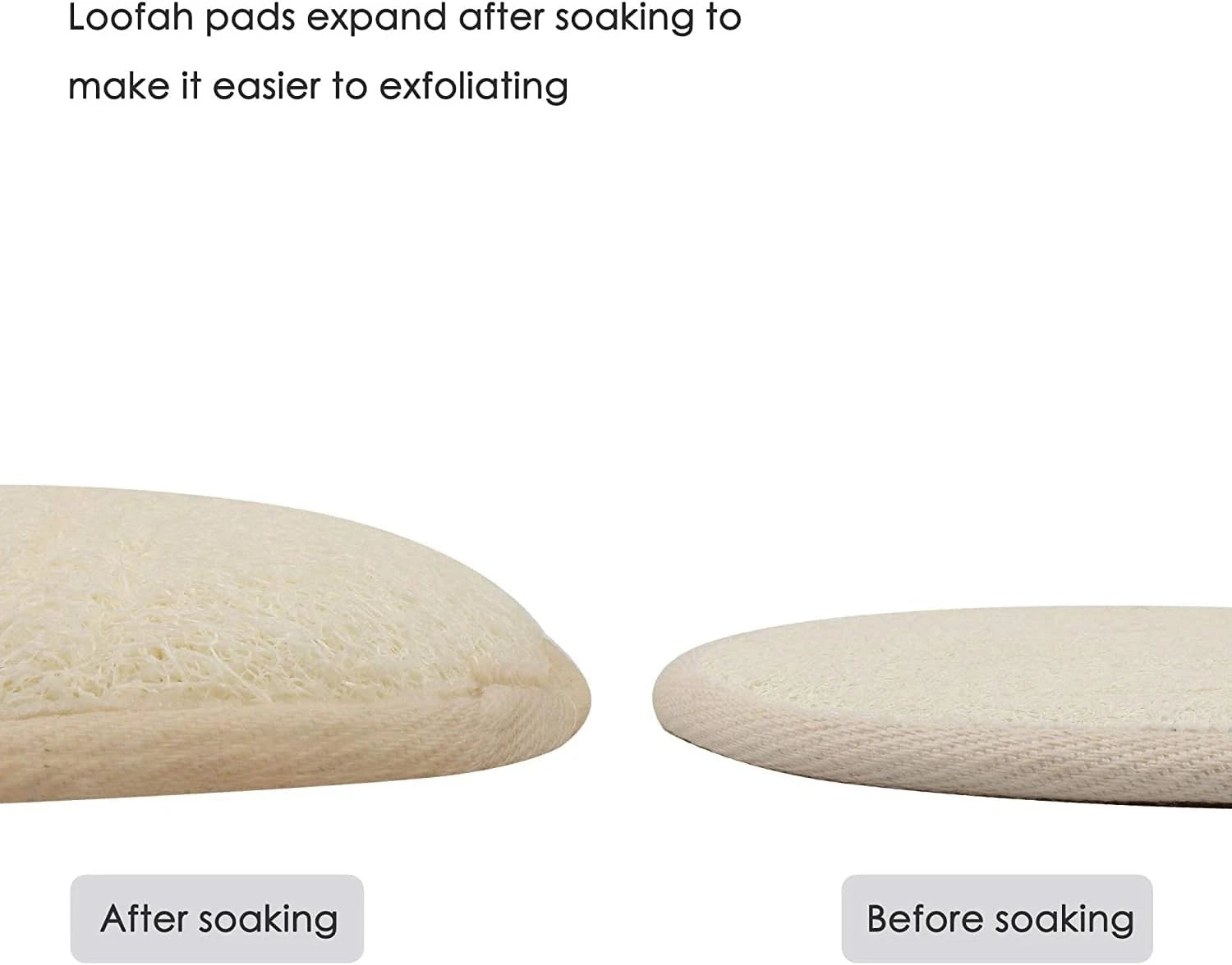 10-Pack Natural Loofah & Terry Cloth Exfoliating Body Scrubbers – Shower
