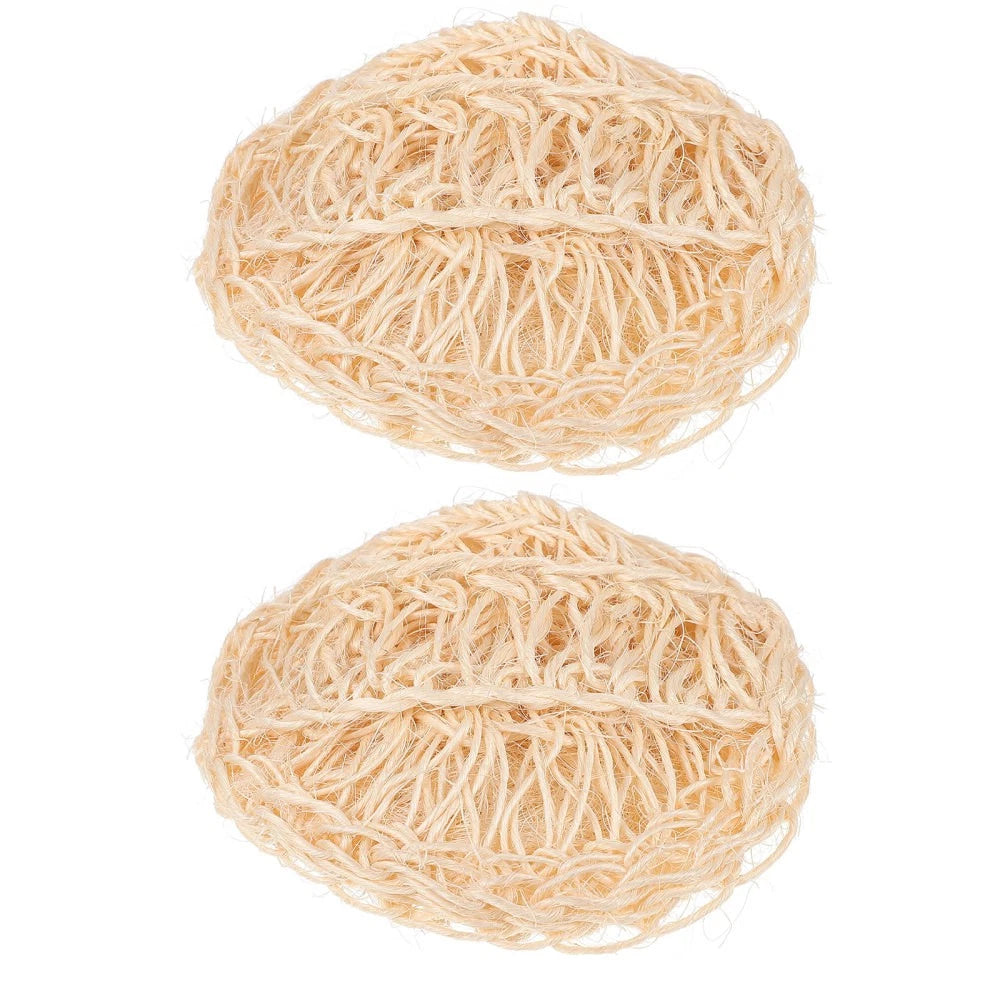 2 Pcs Sisal Bath Brush Mother Man Bathing Balls Shower Body Scrubber