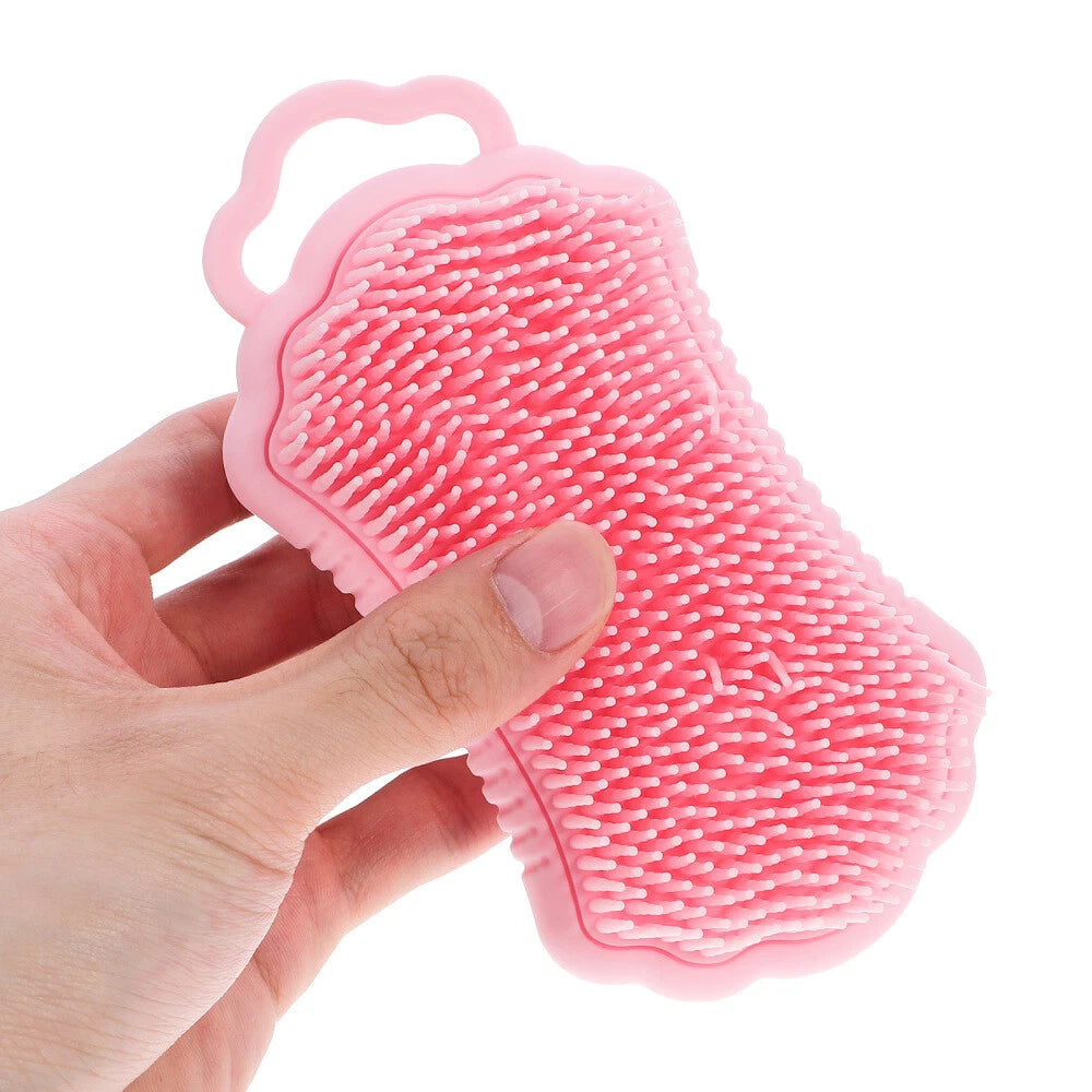 1PC Silicone Body Scrubber Exfoliating Bath Shower Scrubber Brush Scalp
