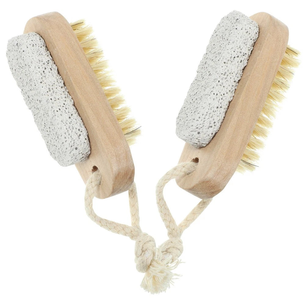 2 Pcs Double-sided Brush of Stepping Feet Scrubber Shower Bath