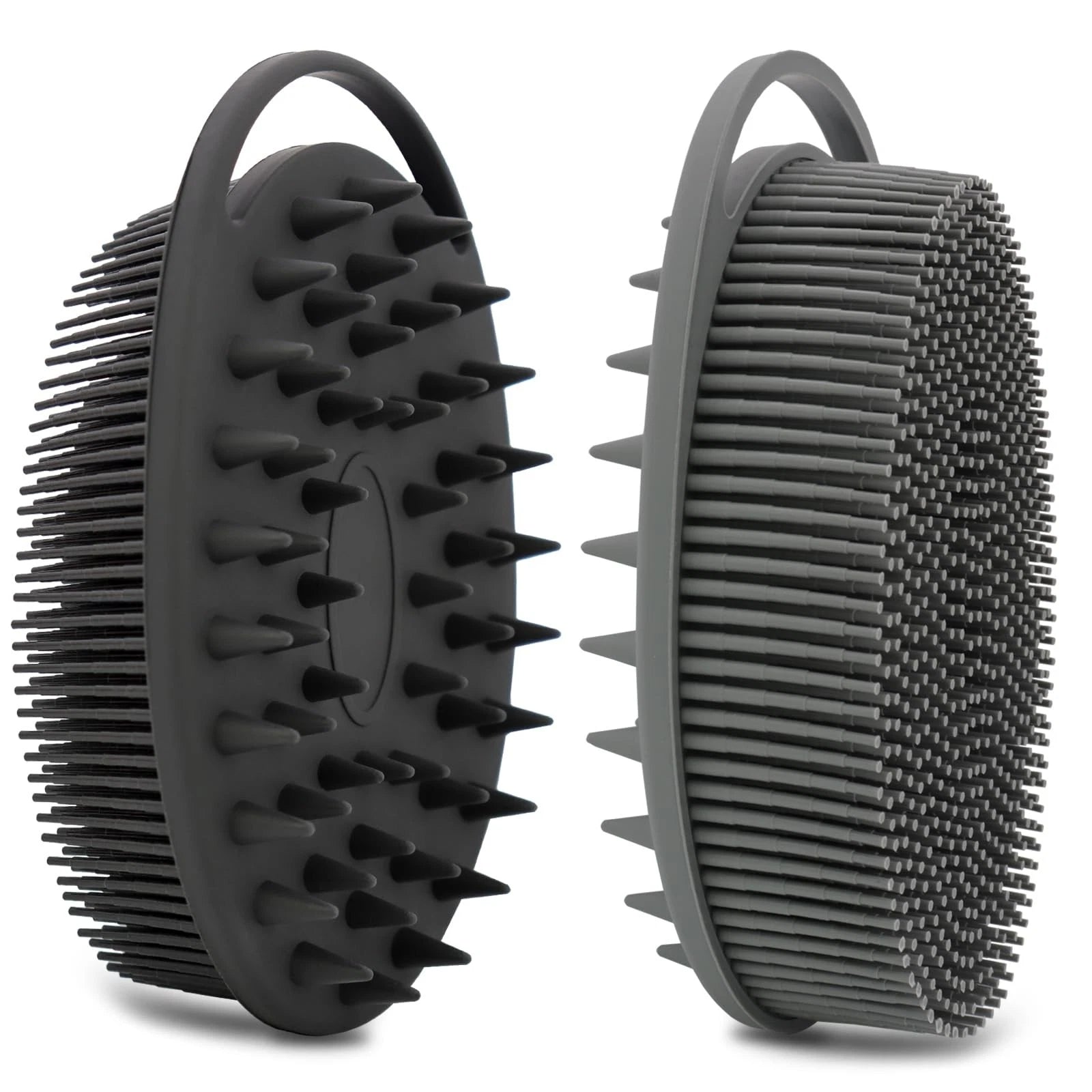 2 Pack Silicone Body Scrubber, Loofah Double-Sided Body Brush,Shower Scrubber...