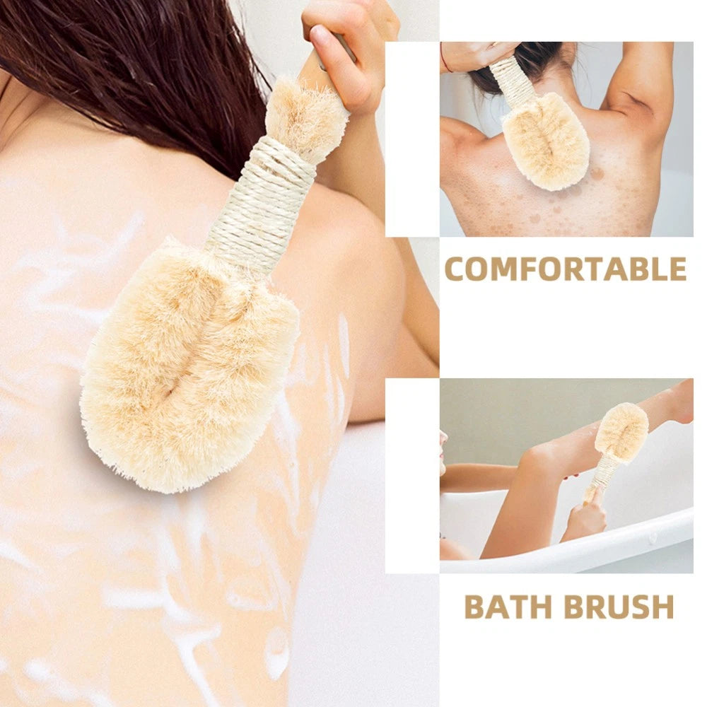 2 Pcs Silk Bath Brush Exfoliating Loofah Miss for Body Exfoliator