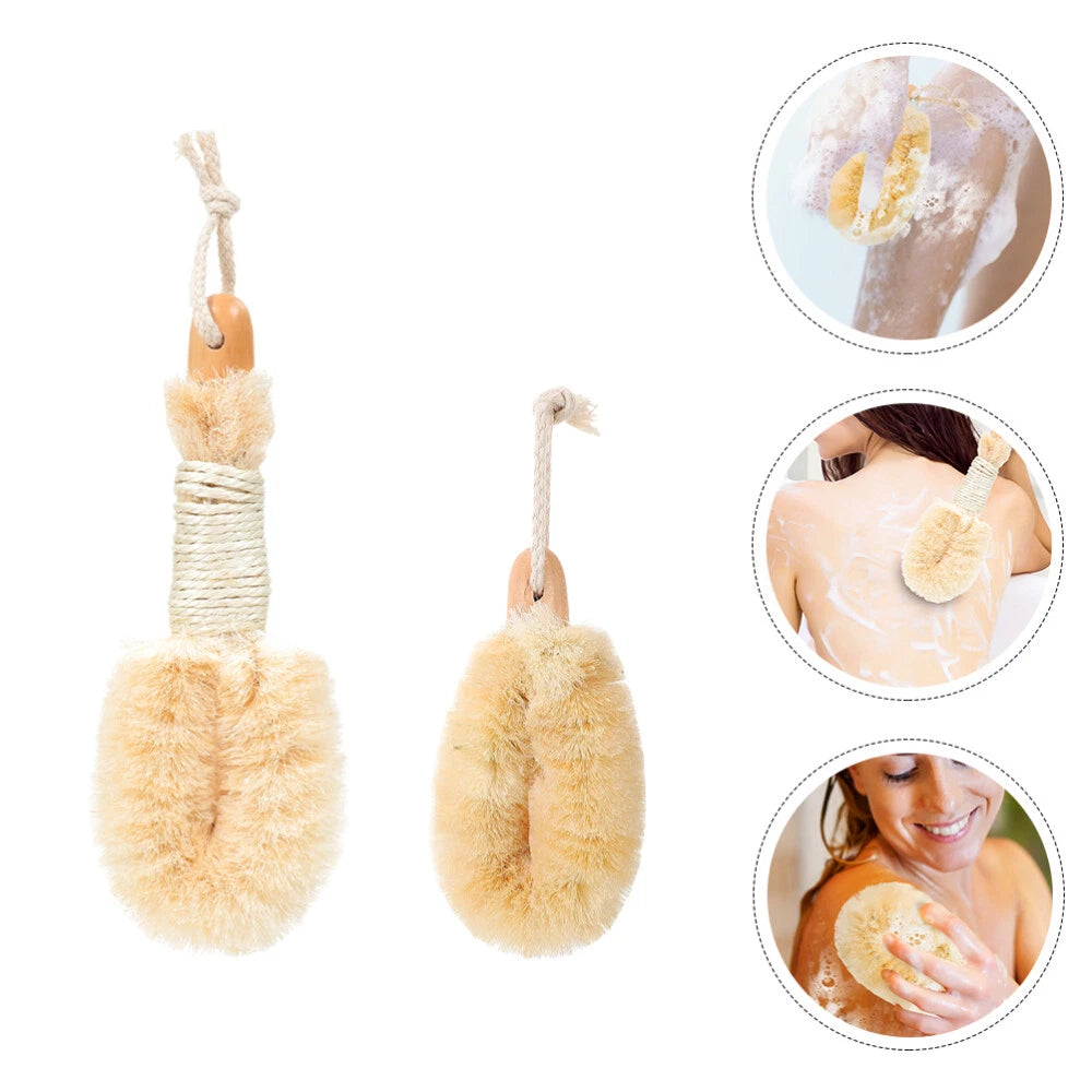 2Pcs Body Brush Scrub Scrunchie Back Scrubber for Spa Body Washing