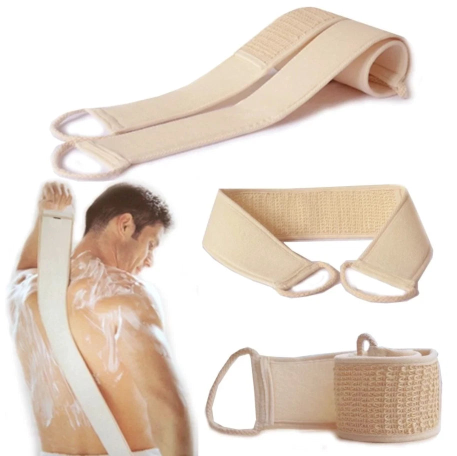 2X Exfoliating Loofah Loofa Back Strap Bath Shower Body Sponge Scrubber Brush