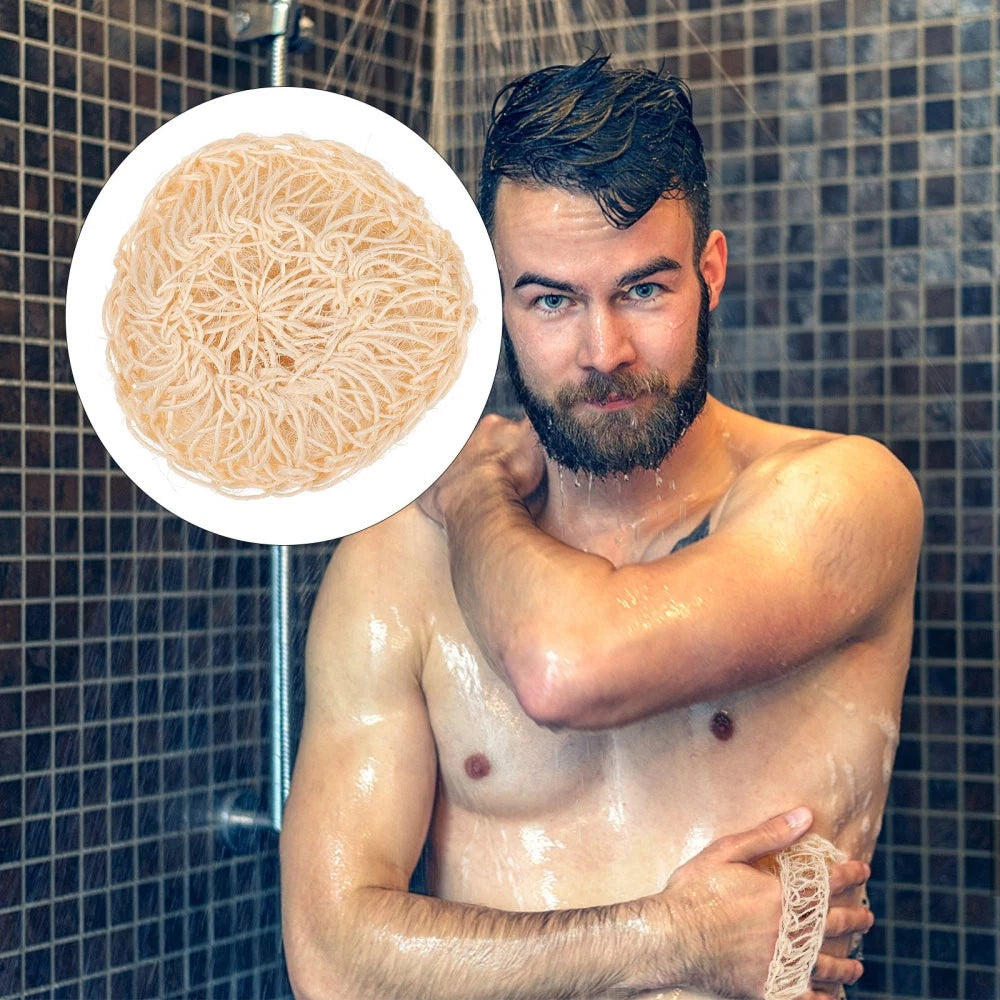 2 Pcs Sisal Bath Brush Mother Man Bathing Accessories Body Scrubber