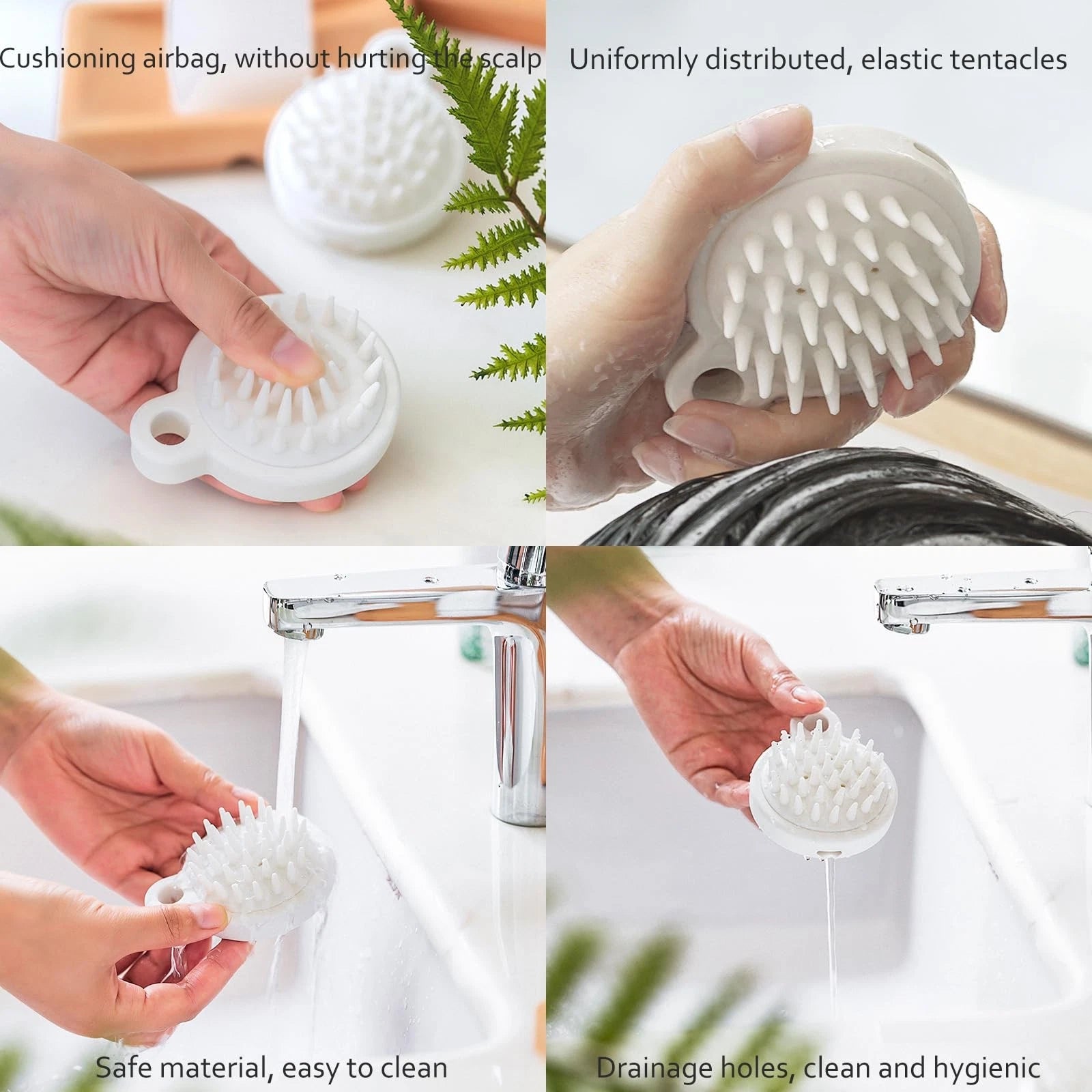 2 Pack Shower Brush for Back, 14in Body Brush Long Handle Back Scrubber, Soft...