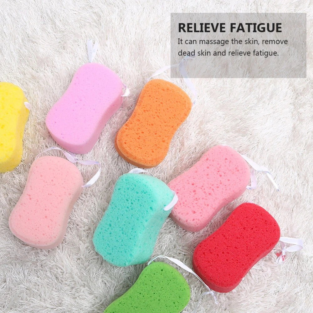 4Pcs Bath Sponges Bath Scrubbers Bathing Accessories (Random Color) bath sponge