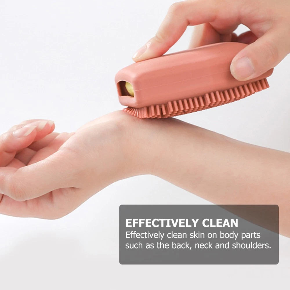 3 Pcs Silicone Bath Brush Man Bathing Brushes Exfoliator Cleaning Tools